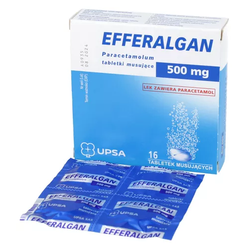Efferalgan 500 mg, 16 tabletek musujących