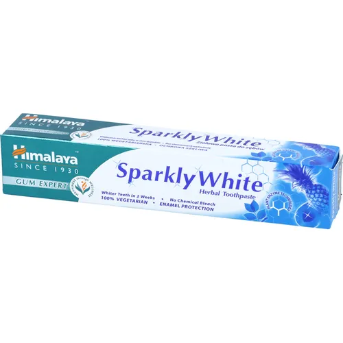 Himalaya Sparkly White - pasta wybielająca do mycia zębów, Lśniąca Biel, 75 ml