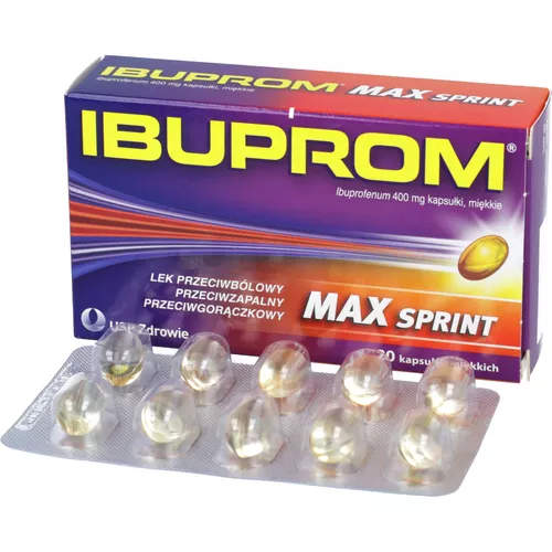 Ibuprom Max Sprint 400 mg, 20 kapsułek miękkich