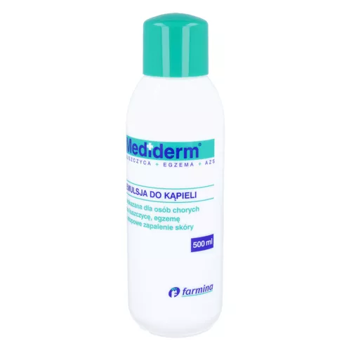 Mediderm - emulsja do kąpieli dla osób chorych na łuszczycę, egzemę, AZS, 500 ml