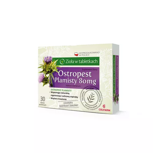 Ostropest Plamisty 80 mg, 30 tabletek