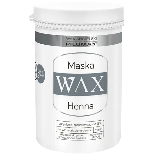 PILOMAX WAX NaturClassic HENNA - regenerująca maska do włosów ciemnych, 480 ml