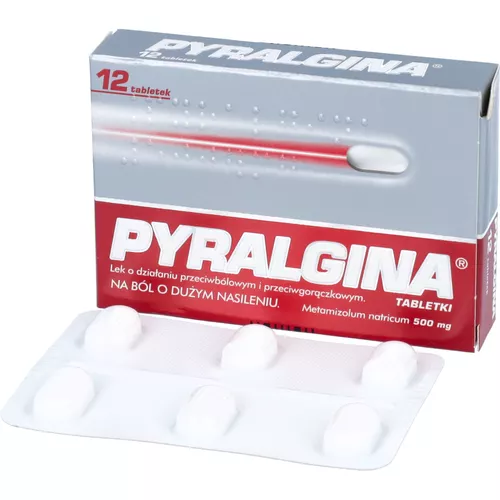 Pyralgina 500 mg, 12 tabletek