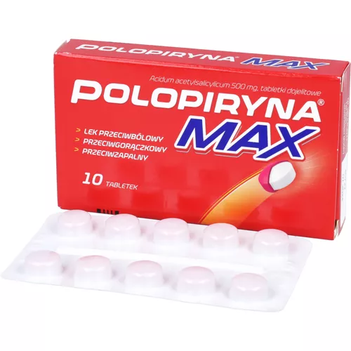 Polopiryna Max 500 mg, 10 tabletek