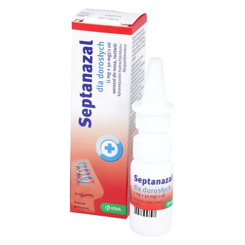 SeptaNazal dla dorosłych (1 mg + 50 mg)/ ml, aerozol do nosa, 10 ml