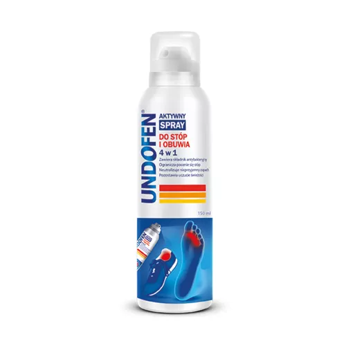 UNDOFEN - aktywny spray do stóp i obuwia 4w1, 150 ml