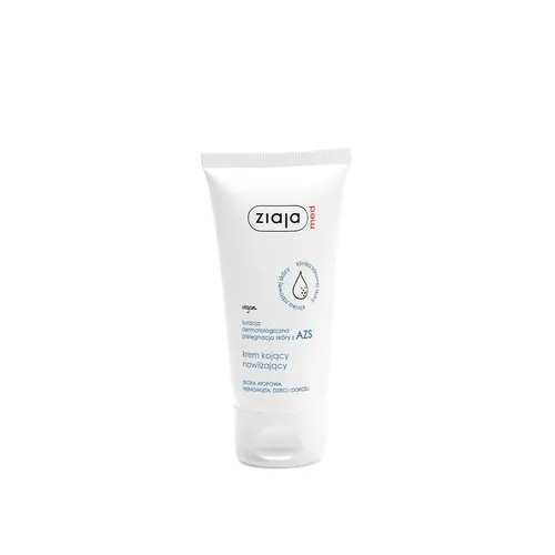ziaja med - kuracja dermatologiczna, pielęgnacja skóry z AZS, krem kojąco-nawilżający, 50 ml