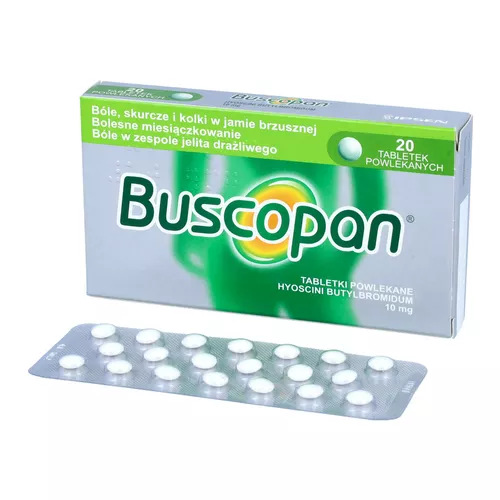 Buscopan 10 mg, 20 tabletek