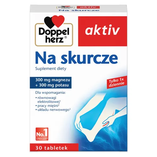 Doppelherz Aktiv - suplement diety na skurcze, 30 tabletek