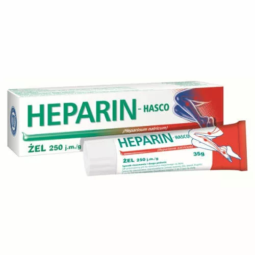 Heparin Hasco 250 j.m./g, żel, 35 g