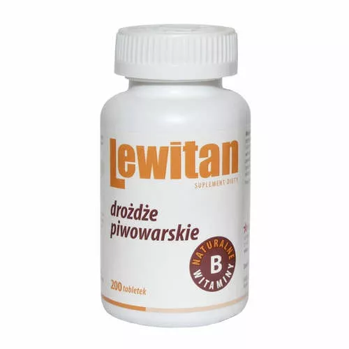 Lewitan Drożdże piwowarskie, 200 tabletek
