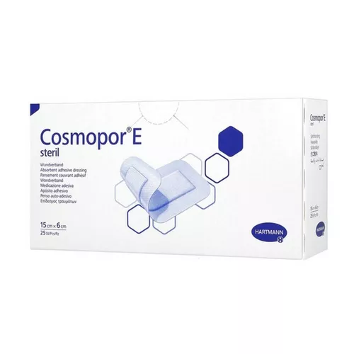 COSMOPOR E - opatrunek jałowy 10 cm x 6 cm, 25 sztuk