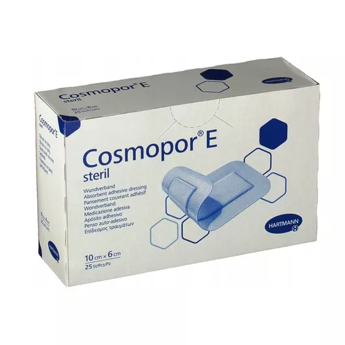 COSMOPOR E - opatrunek jałowy 20 cm x 10 cm, 25 sztuk