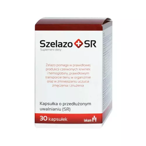 Szelazo + SR żelazo, 30 kapsułek o przedłużonym uwalnianiu (SR)
