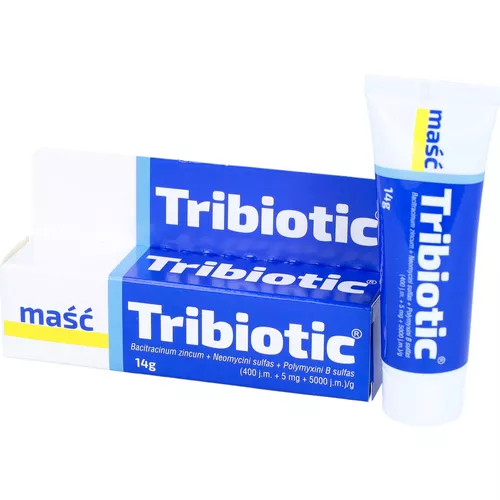 Tribiotic (400 j.m. +5 mg +5000 j.m.)/g, maść, 14 g