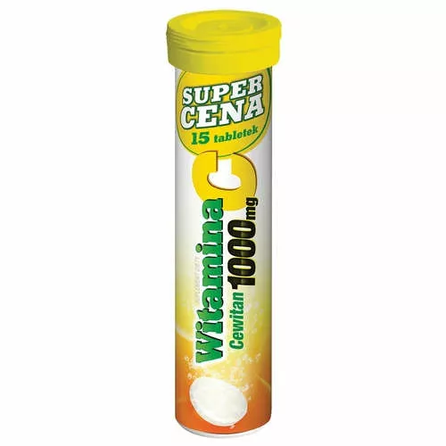 Witamina C Cewitan - 1000 mg, tabletki musujące, 15 sztuk