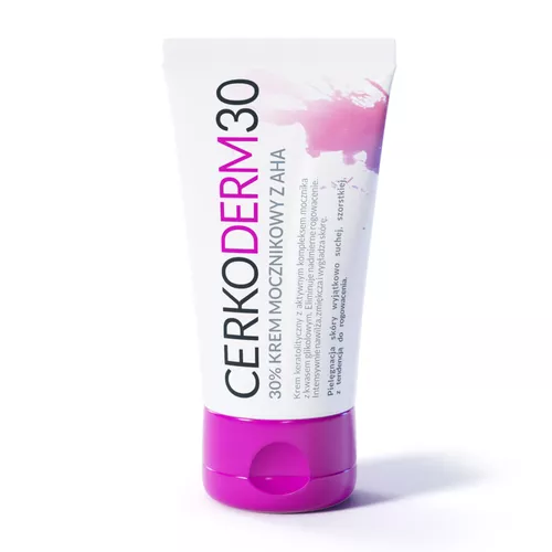 CERKODERM 30 - 30%, krem z mocznikiem i z AHA, 50 ml