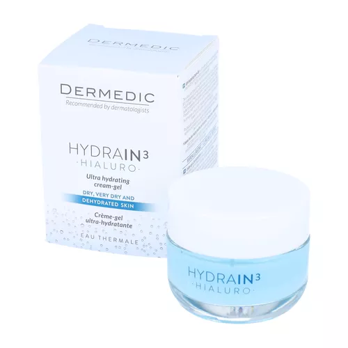 DERMEDIC HYDRAIN 3 HIALURO - krem-żel ultranawilżający, 50 ml