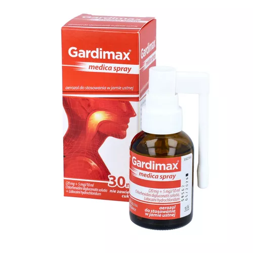 Gardimax medica (20 mg + 5 mg)/10 ml, spray, 30 ml