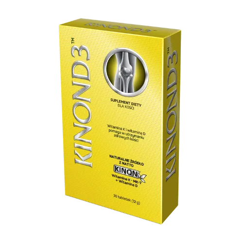 KINON D3 - suplement diety dla kości, tabletki, 30 sztuk