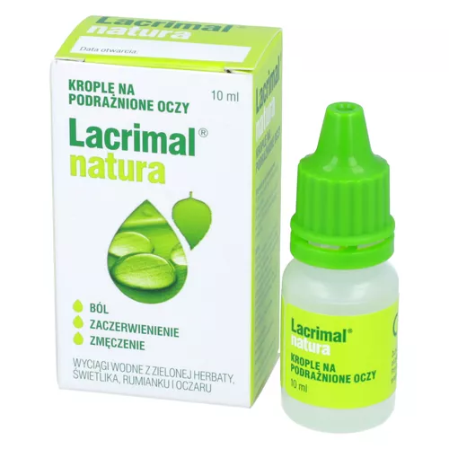 Lacrimal Natura - krople do oczu, 10 ml