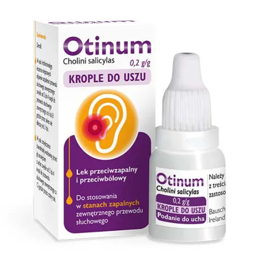 Otinum 0,2 g/g, krople do uszu, 10 g