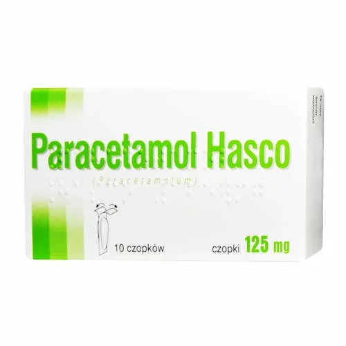 Paracetamol Hasco 125 mg, 10 czopków