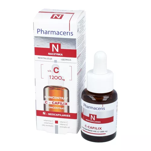 Pharmaceris N C-CAPILIX - koncentrat z witaminą C 1200 mg, wzmacniająco-wygładzający, 30 ml