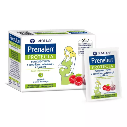 Prenalen Protecta, smak malinowy, 14 saszetek