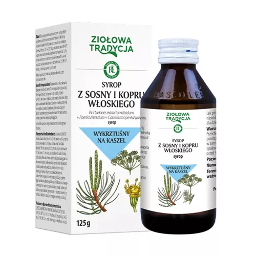 Ziołowa Tradycja Syrop z sosny i kopru włoskiego, 125 g