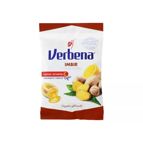 Verbena Imbir, cukierki ziołowe z witaminą C, 60 g