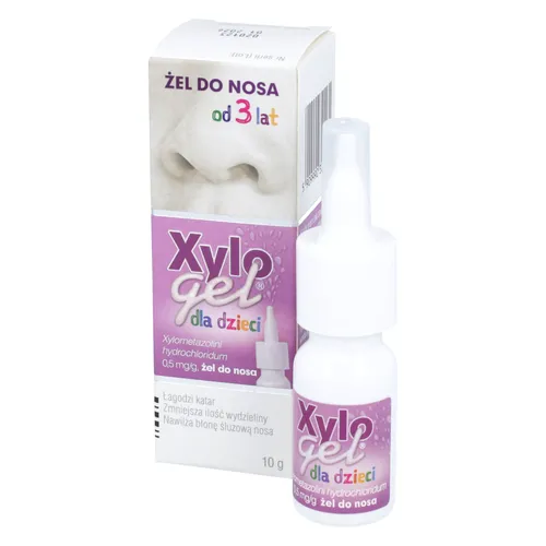 Xylogel dla dzieci, 0,05%, 0,5 mg/g, żel do nosa, 10 g