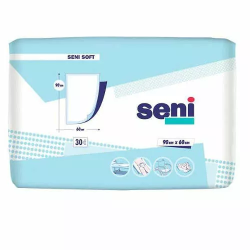 Seni Soft - podkłady higieniczne, 60 cm x 90 cm, 30 sztuk