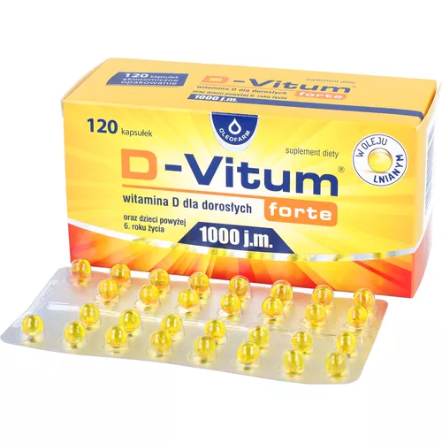 D-Vitum Forte 1000 j.m. 120 kapsułek