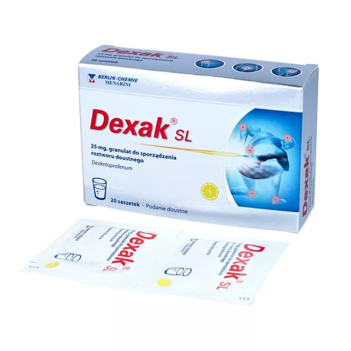 Dexak SL 25 mg, 20 saszetek