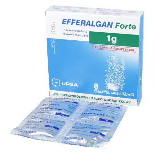 Efferalgan Forte 1 g, 8 tabletek musujących