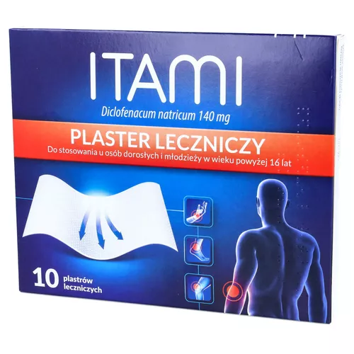 ITAMI 140 mg, 10 plastrów leczniczych