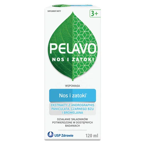 PELAVO Nos i Zatoki, zatkany nos i niedrożne zatoki, 120 ml