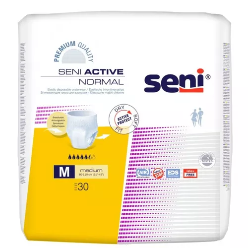 Seni Active Normal - majtki chłonne, rozmiar M, 80-110 cm, 30 sztuk