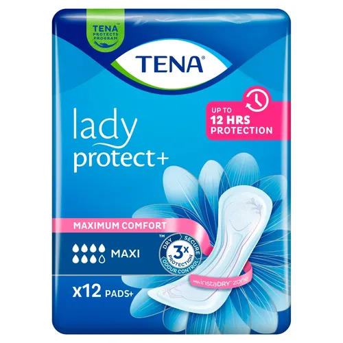 TENA lady MAXI - pieluchy anatomiczne, 12 sztuk