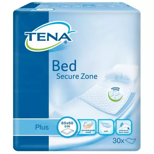 TENA BED Plus - podkłady chłonne, 60 cm x 60 cm, 30 sztuk