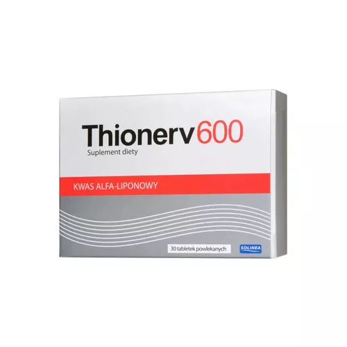 Thionerv 600 - uzupełnienie codziennej diety w kwas alfa-liponowy, 30 tabletek