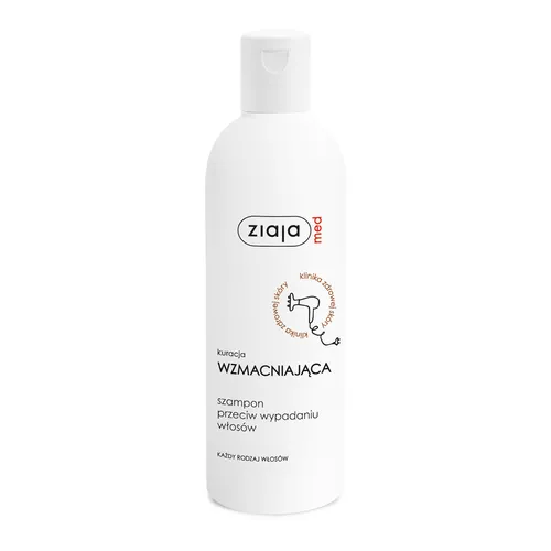 ziaja med - kuracja wzmacniająca, szampon przeciw wypadaniu włosów, 300 ml