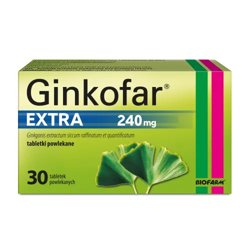Ginkofar Extra 240 mg, 30 tabletek