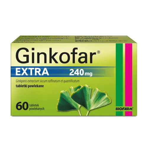 Ginkofar Extra 240 mg, 60 tabletek