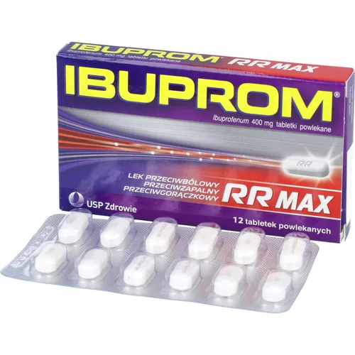Ibuprom RR Max 400 mg, 12 tabletek powlekanych