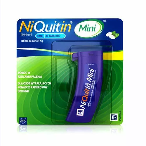 NiQuitin Mini 4 mg, 60 tabletek do ssania