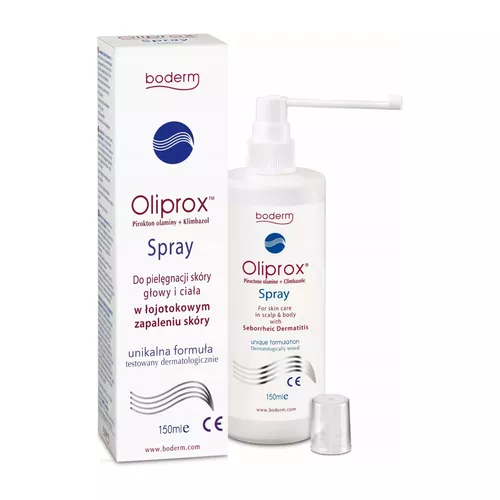 Oliprox - spray do włosów, unikalna formuła przeciwłupieżowa, 150 ml