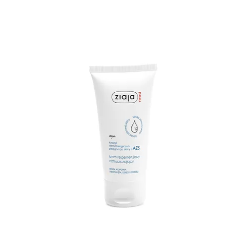 ziaja med - kuracja dermatologiczna, pielęgnacja skóry z AZS, krem regenerujący, natłuszczający, 50 ml