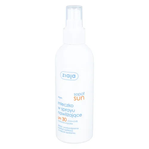 ziaja sopot sun - mleczko w sprayu nawilżające SPF 30, 170 ml